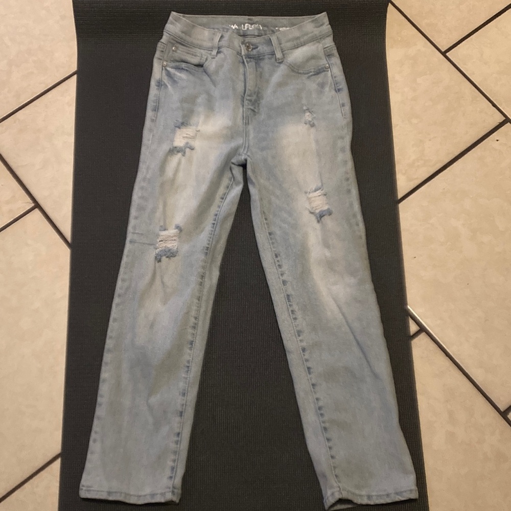Wallflower Light Blue Straight Leg Jeans
